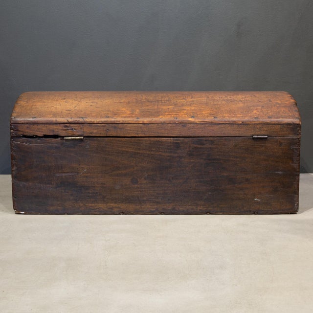 19th Century 19th C. European Dome-Top Immigrant Trunk/Storage Chest c.1800s For Sale - Image 5 of 8