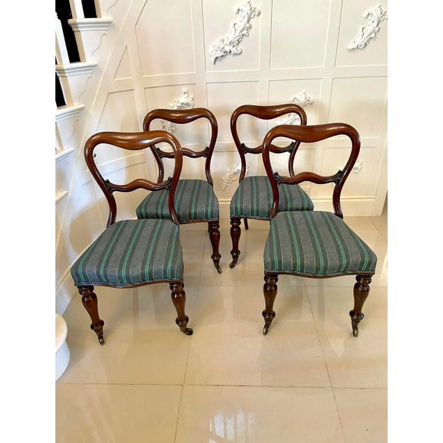 Victorian Mahogany Dining Chairs, Set of 4 For Sale - Image 6 of 16