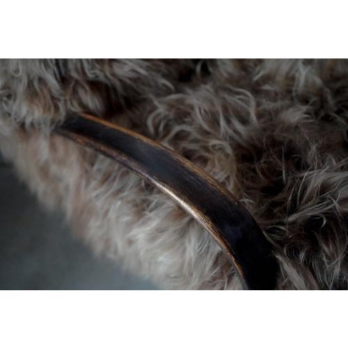 Lounge Chairs in Long Hair Sheepskin by Jindrich Halabala, Czech Republic, 1930s, Set of 2 For Sale - Image 12 of 15