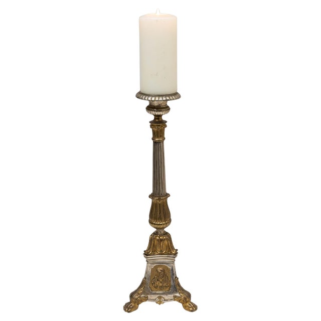 19th Century French Metal Candlestick For Sale - Image 15 of 18