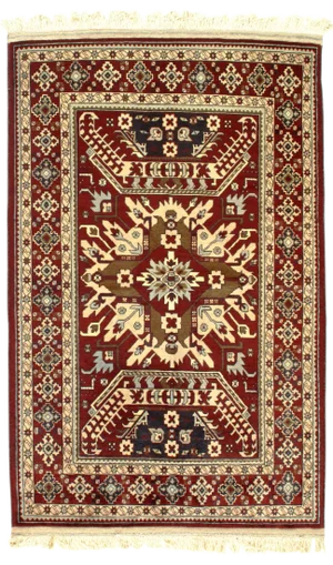 1960s Vintage Afghan Tekkeh Rug - 3′11″ × 6′2″