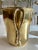 Gold Brass Cooler with Cord Details, France, 1900s For Sale - Image 8 of 10