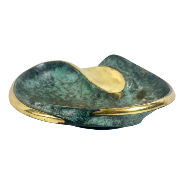 Vintage Austrian Brass Ashtray by Franz Hagenauer, 1950s For Sale