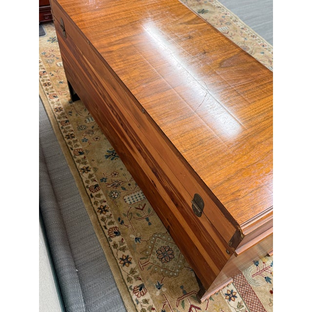 Lane Furniture Waterfall Cedar Chest, Vintage For Sale - Image 12 of 12