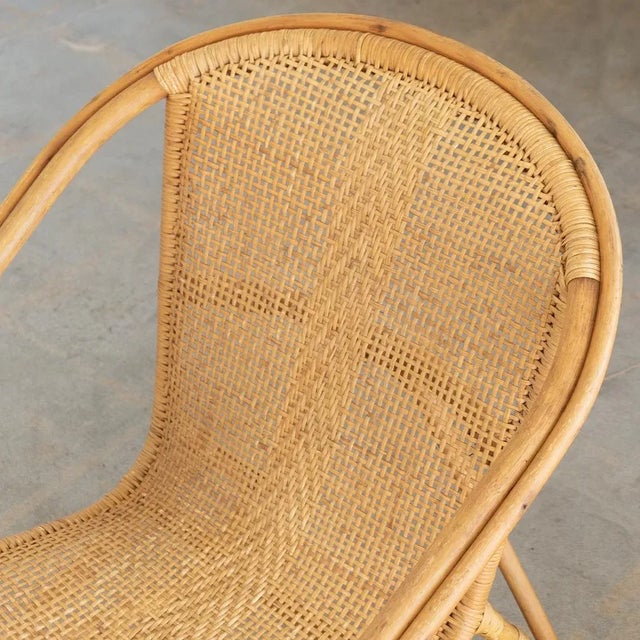 1960s Pair of Italian Woven Chairs For Sale In Los Angeles - Image 6 of 10