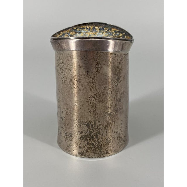 Metal Lidded Box in 925 Sterling Silver with Enameled Zodiac Signs, 1960s For Sale - Image 7 of 18