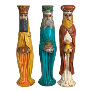 MCM Hand Painted Ceramic Figures of the Three Wise Men - Set of 3