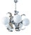 Vintage Space Age Chrome Ribbon Chandelier, 1970s For Sale