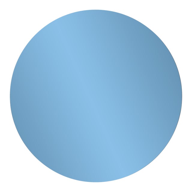 Balducci Round Sapphire Blue Mirror Small For Sale