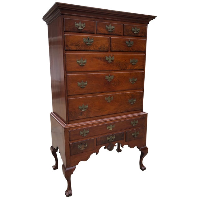 Highboy Walnut Queen Ann Carved Shell Philadelphia, Circa 1740 Chairish