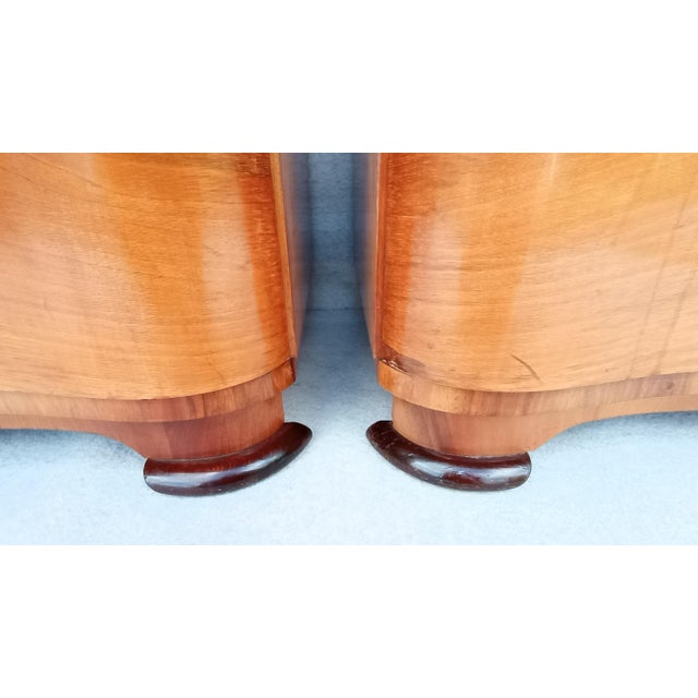 Bedside Tables by Jindrich Halabala for Up Závody, 1950s, Set of 2 For Sale - Image 9 of 18