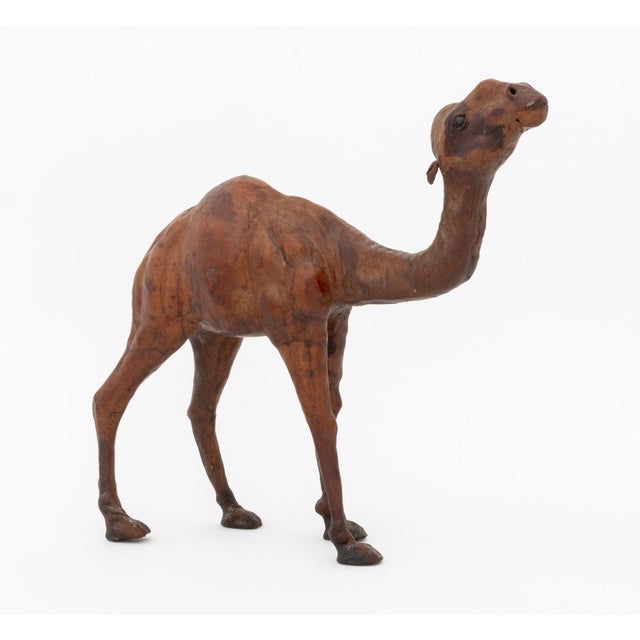 Standing Camel Leather Covered Sculpture, 20th Century For Sale - Image 4 of 8
