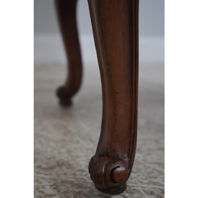 Brown Set of 6 French Louis XV Style Tapestry Dining Room Chairs For Sale - Image 8 of 18