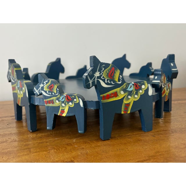 Midcentury Nils Olsson Dala Horse Tray Stand For Sale - Image 4 of 8
