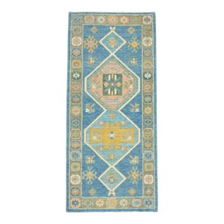 Turkish Oushak Runner Rug 2'11" x 6'6" #17176 For Sale