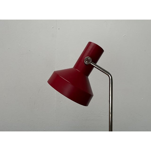 Red Mid-Century German Minimalist Table Lamp from Hala, 1960s For Sale - Image 8 of 18