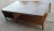 Brown 1950s Paul McCobb for Calvin Coffee Table Leather Top Philippine Mahogany Brass Trim For Sale - Image 8 of 13