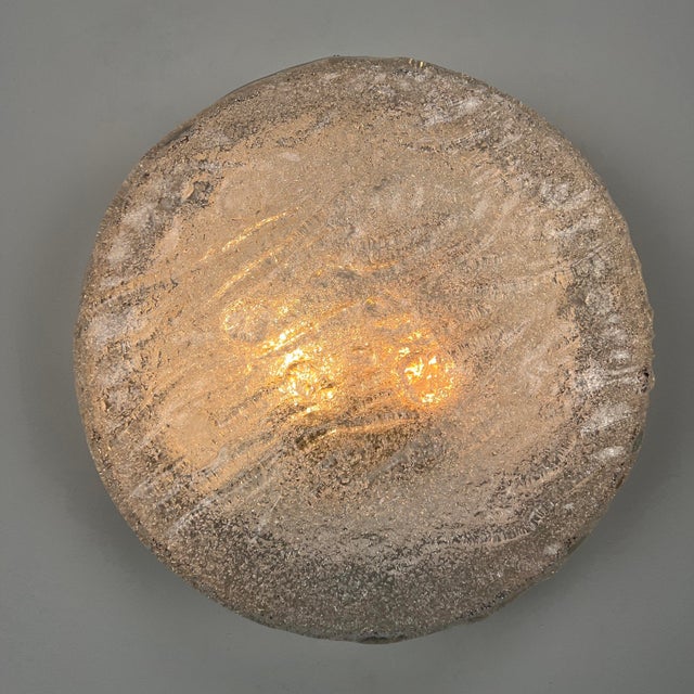 Large Wall Light in Heavy Glass by RZB-Leuchten, Germany, 1970s For Sale - Image 10 of 10