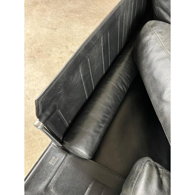 Black First Series Diesis Sofa in Black Leather by Antonio Citterio for B&B Italia, 1979 For Sale - Image 8 of 12
