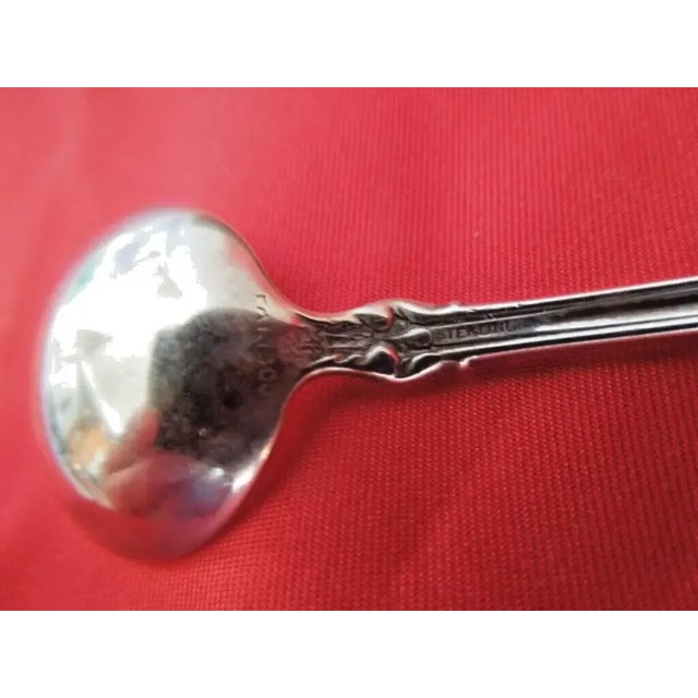 Early 20th Century Whiting Duke of York Sterling Master Salt Spoon - Monogrammed For Sale - Image 4 of 6