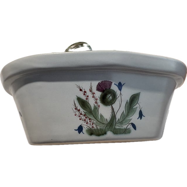 Vintage Thistle Pottery a.w. Buchan & Co 2-Pint Oval Casserole For Sale In Denver - Image 6 of 12