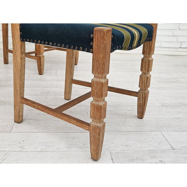 Danish Dining Chairs in Furniture Wool, 1970s, Set of 6 For Sale - Image 16 of 18