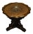 Antique Renaissance Revival Carved Figural Walnut Table W/Beveled Glass Tray Top For Sale - Image 13 of 13