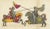 Paper Two Knights Jousting in Vibrant Heraldic Colours, 1842, Paper For Sale - Image 7 of 8