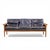 Knut Sæter for Vatne Møbler Mid Century Norwegian Teak and Leather Loveseat Sofa This loveseat measures: 74 wide x 31 deep...