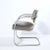 Metal Art Deco Machine Age Bent Aluminum and Platinum Velvet Occasional Chair For Sale - Image 7 of 9