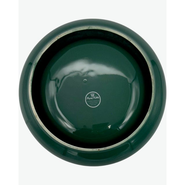 Mid-Century Modern Vintage Canada Dry Ginger Ale Green Ceramic Ashtray Catchall Dish For Sale - Image 3 of 10