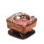Mid-Century Modern Mid-Century French Brown Leather and Glass Ashtray by Jacques Adnet, 1950s For Sale - Image 3 of 18