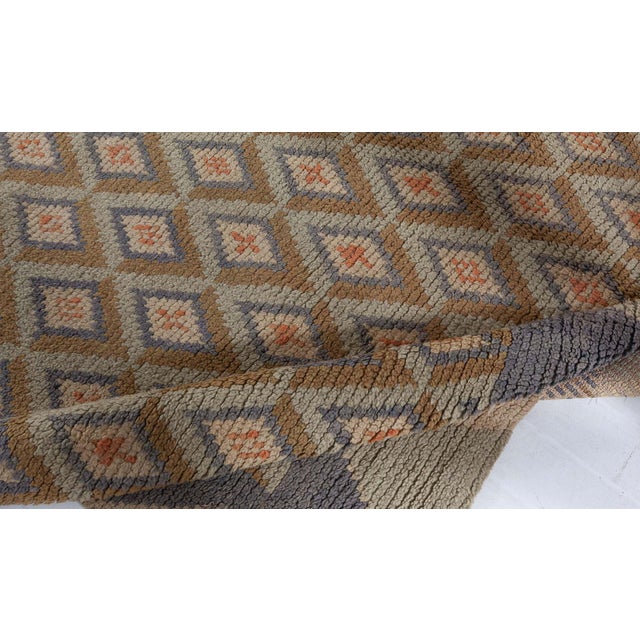 Mid-Century Modern Doris Leslie Blau Vintage Swedish Pile Rug For Sale - Image 3 of 8
