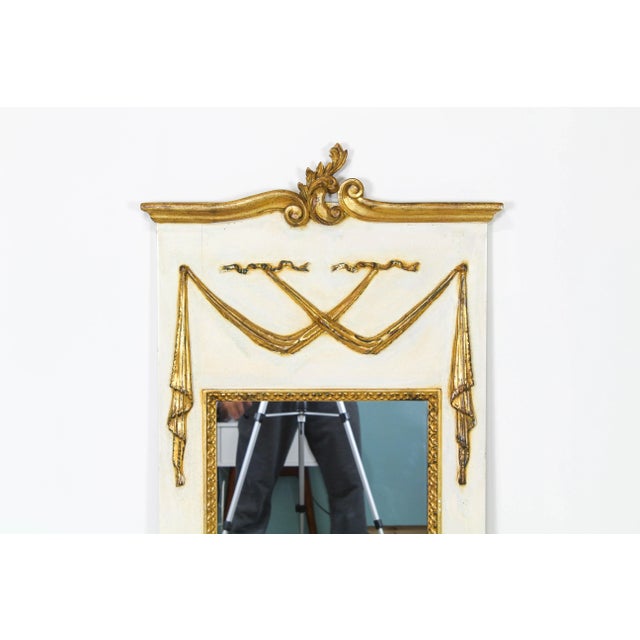 Hollywood Regency Mirror, Draped Mirror, Italian Style Mirror For Sale - Image 4 of 9