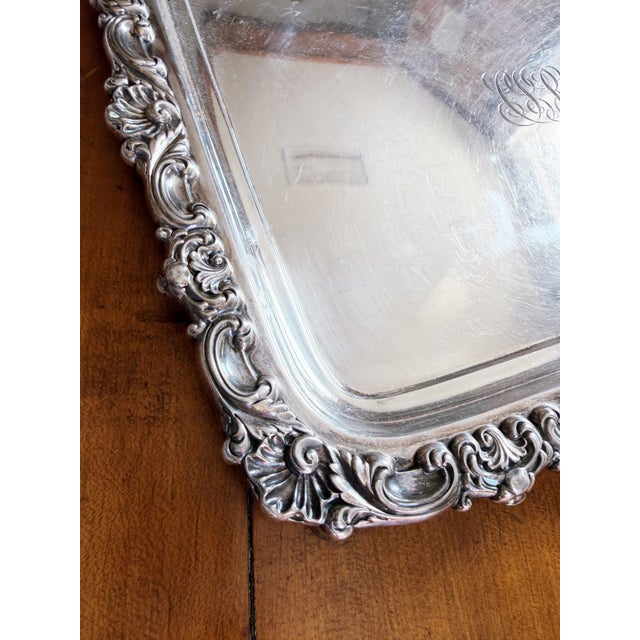 Tiffany and Co. Antique Silver Plated Tiffany & Co Serving Tray For Sale - Image 4 of 6