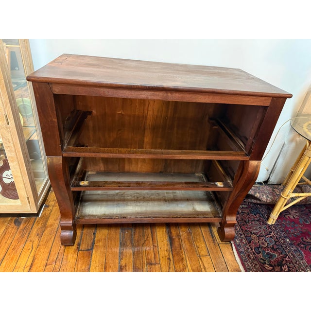 Antique 19th Century American Mahogany Secretary Desk and Bookcase For Sale - Image 6 of 12
