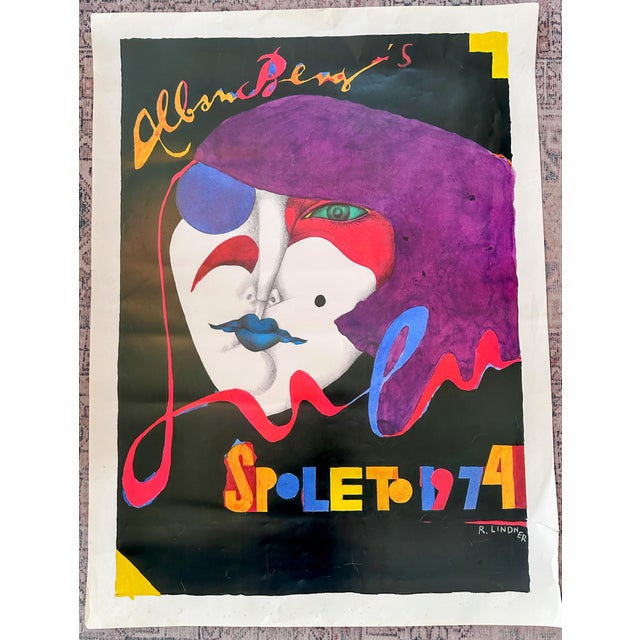 Original Richard Lindner 'Spoleto 1974' Large Poster 45" X 34" For Sale - Image 10 of 12