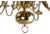 1970s Brass Chandelier with Canopy For Sale In Miami - Image 6 of 10