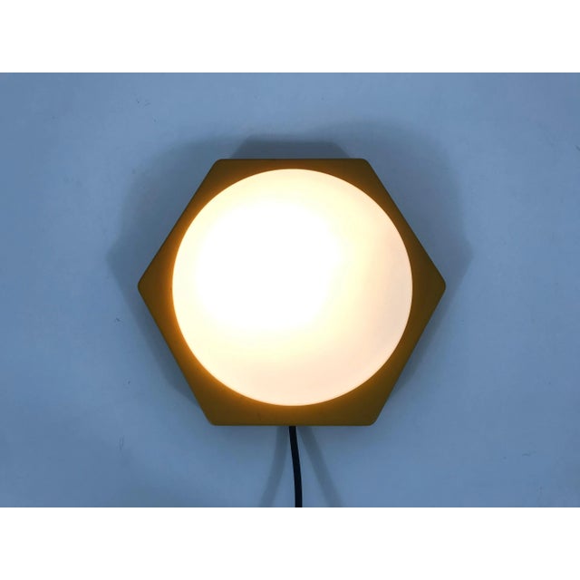 1970s Hexagonal Wall Lamp in the Style of Rolf Krüger, Germany For Sale - Image 9 of 10