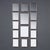 A vintage 20th Century Italian collection of fourteen mirrors, each set within silvered metal frames. The group offers a...