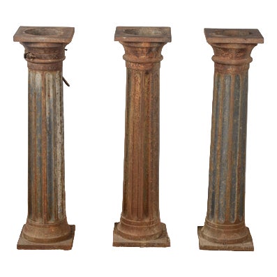 Antique Cast Iron Columns For Sale