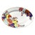 Late 20th Century Imperial Leaf Tobacco Leaf Oval Serving Platter China Floral Gold Trim For Sale