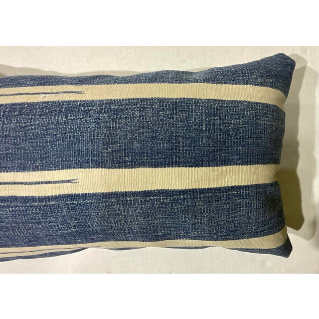 Single Flat Weave Antique Textile Pillow For Sale In Miami - Image 6 of 10