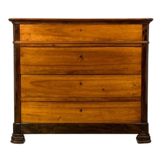 Mid-19th Century French Louis Philippe Walnut Chest of Drawers For Sale
