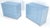 Michael Taylor For Baker Light Grey Blue 4 Drawer Dressers Bachelor Chests - A Pair For Sale - Image 6 of 12