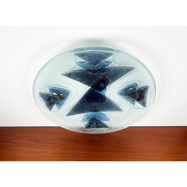 Mid-Century Large Danish Art Glass Bowl, 1960s For Sale - Image 17 of 18