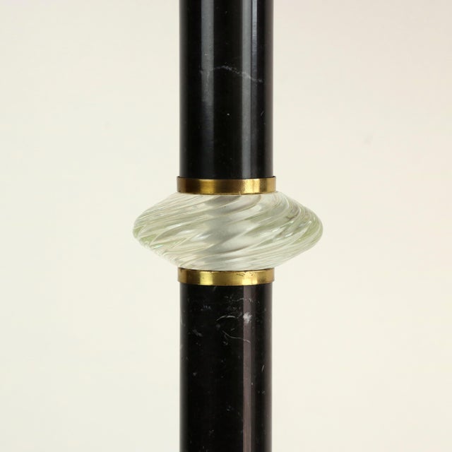 Murano Glass and Alabaster Table Lamp by Tommaso Barbi, 1970s For Sale - Image 6 of 10
