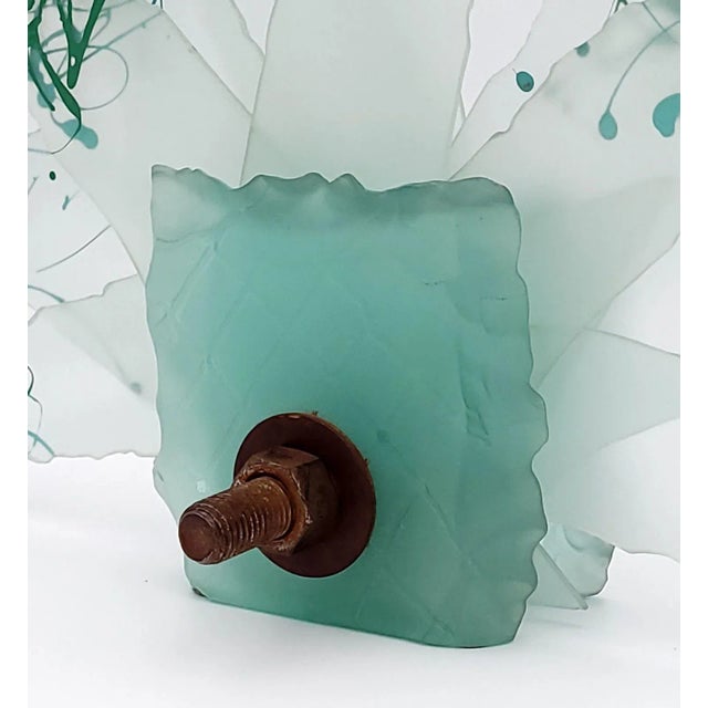 Glass "Rusted Bolt Series" Glass Sculpture, Circa 1984 For Sale - Image 7 of 10