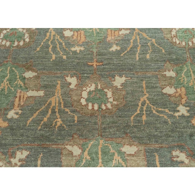 Turkish Oushak Rug 8'3" x 10'4" #20380 For Sale - Image 4 of 8
