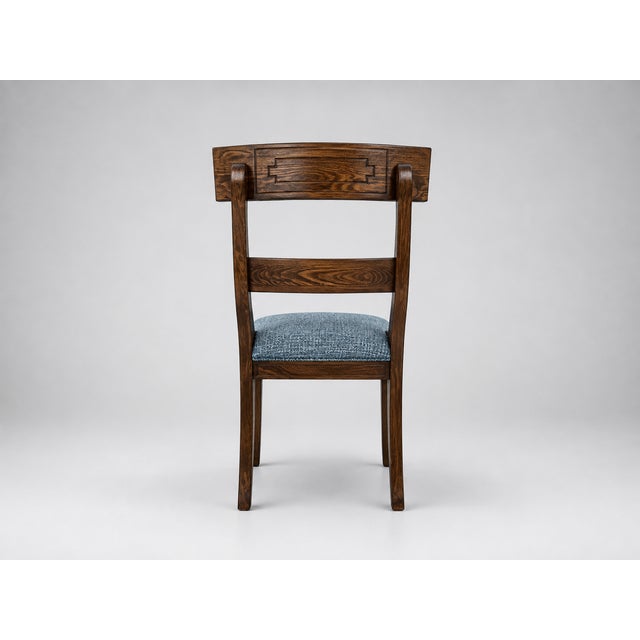A masterwork of European woodworking, this Italian handmade Neoclassical side chair features an elegant solid hardwood...
